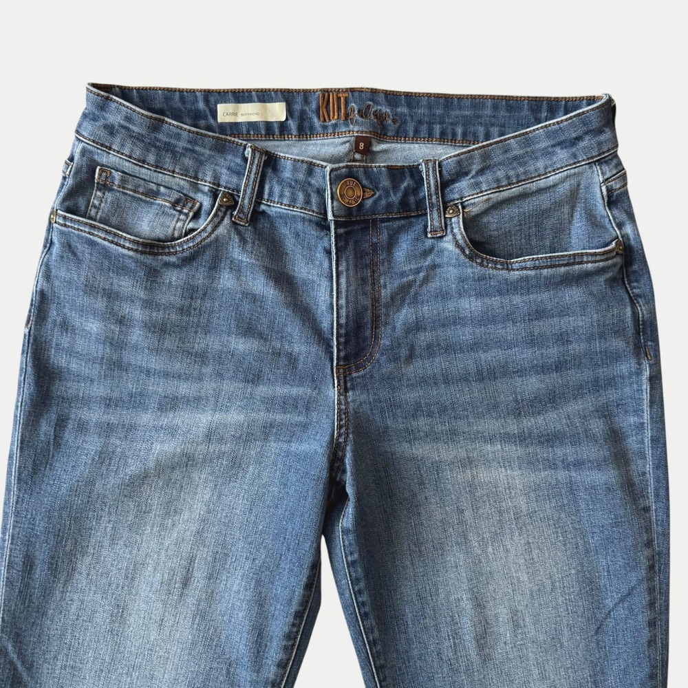KUT from the Kloth Carrie Boyfriend Jeans Womens 8 Everyday Normcore Minimalist - Picture 10 of 10